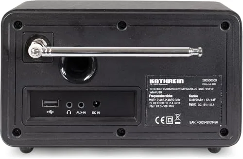 Kathrein ▫️ Dab+ Link M11 – Dab+ / Rádio pela Internet, Mono – Preto 3