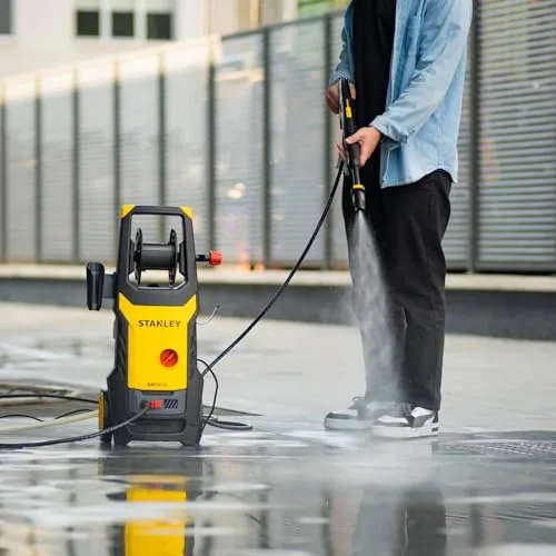 STANLEY ▫️ Lavadora de alta pressão SXPW19B | de água fria | para automóveis e superfícies exteriores domésticas | Pressão máx. 150 bar | Caudal máx. 440 l/h | Consumo de energia 1900 W 6