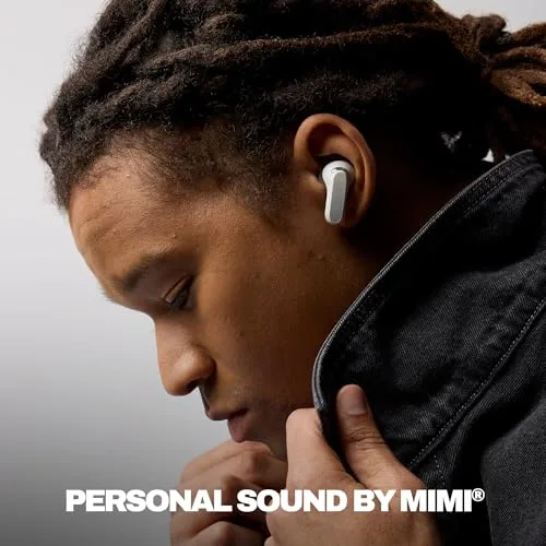 Skullcandy ▫️ Auscultadores intra-auriculares sem fios Rail ANC com cancelamento de ruído, 27 horas de autonomia, microfone, compatíveis com iPhone, Android e dispositivos Bluetooth. Bone 4