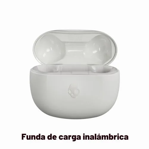 Skullcandy ▫️ Auscultadores intra-auriculares sem fios Rail ANC com cancelamento de ruído, 27 horas de autonomia, microfone, compatíveis com iPhone, Android e dispositivos Bluetooth. Bone 6