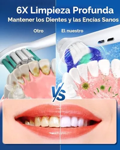 TEETHEORY ▫️ Escova de dentes elétrica rotativa, 8 cabeças, 4 modos de limpeza 5