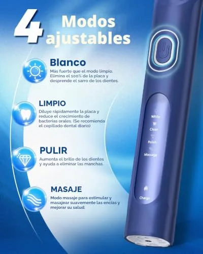 TEETHEORY ▫️ Escova de dentes elétrica rotativa, 8 cabeças, 4 modos de limpeza 7