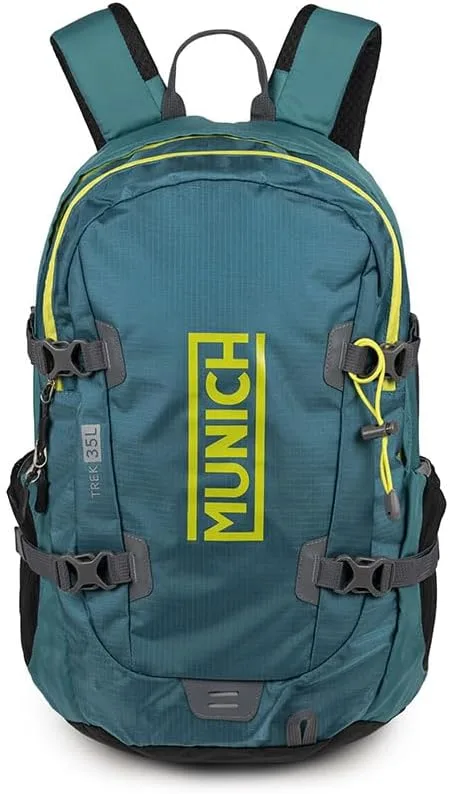 Munich ▫️ Gym Sports Backpack Treck 35L Turquoise FW24, Unisexo Adulto, Turquesa