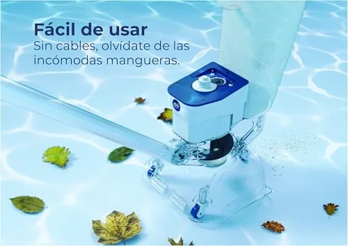 Gre ▫️ Leaf Eater – aspirador de folhas a bateria para piscinas elevadas, filtro grande 3
