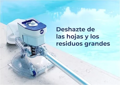 Gre ▫️ Leaf Eater – aspirador de folhas a bateria para piscinas elevadas, filtro grande 6