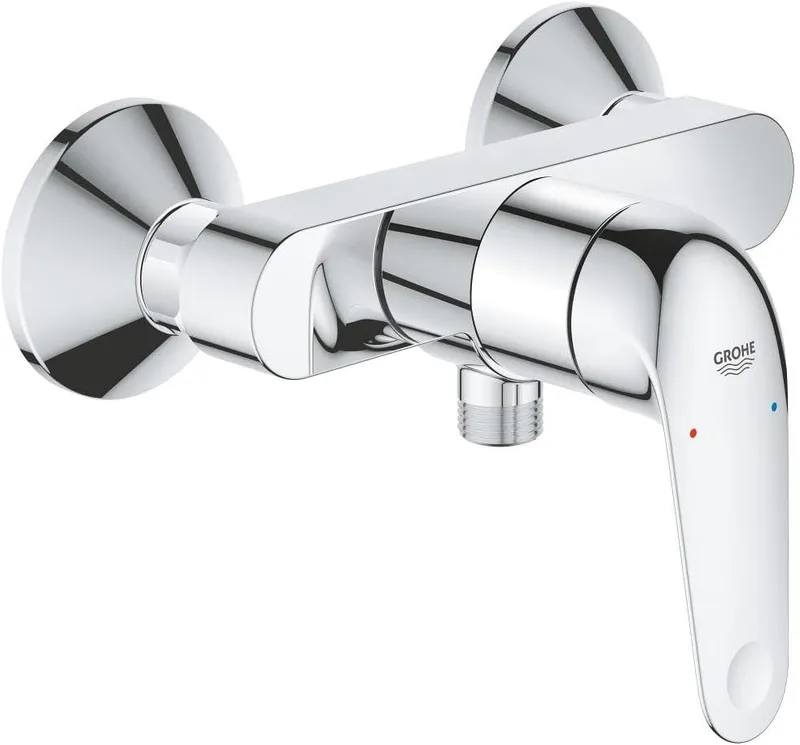 GROHE Swift - Torneira de duche de 1/2" com ferramentas (torneira misturadora monocomando com alavanca metálica, válvula anti-retorno, acabamento duradouro), Cromado, 24333001