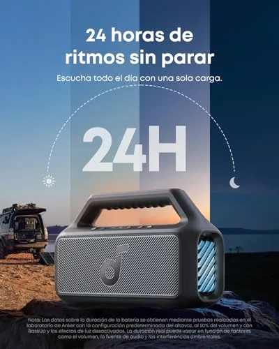 Soundcore ▫️ Boom 2: Altifalante Bluetooth potente de 80 W, 24 h, IPX7 6