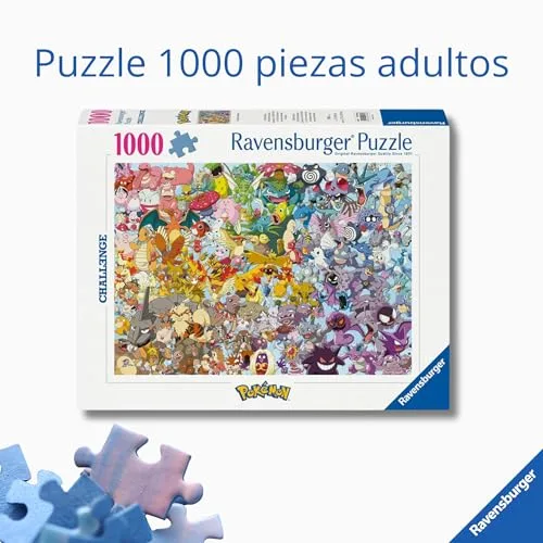 Ravensburger ▫️ Quebra-cabeças de 1000 peças Pokémon Challenge, Quebra-cabeças para adultos, 70 x 50 cm 2