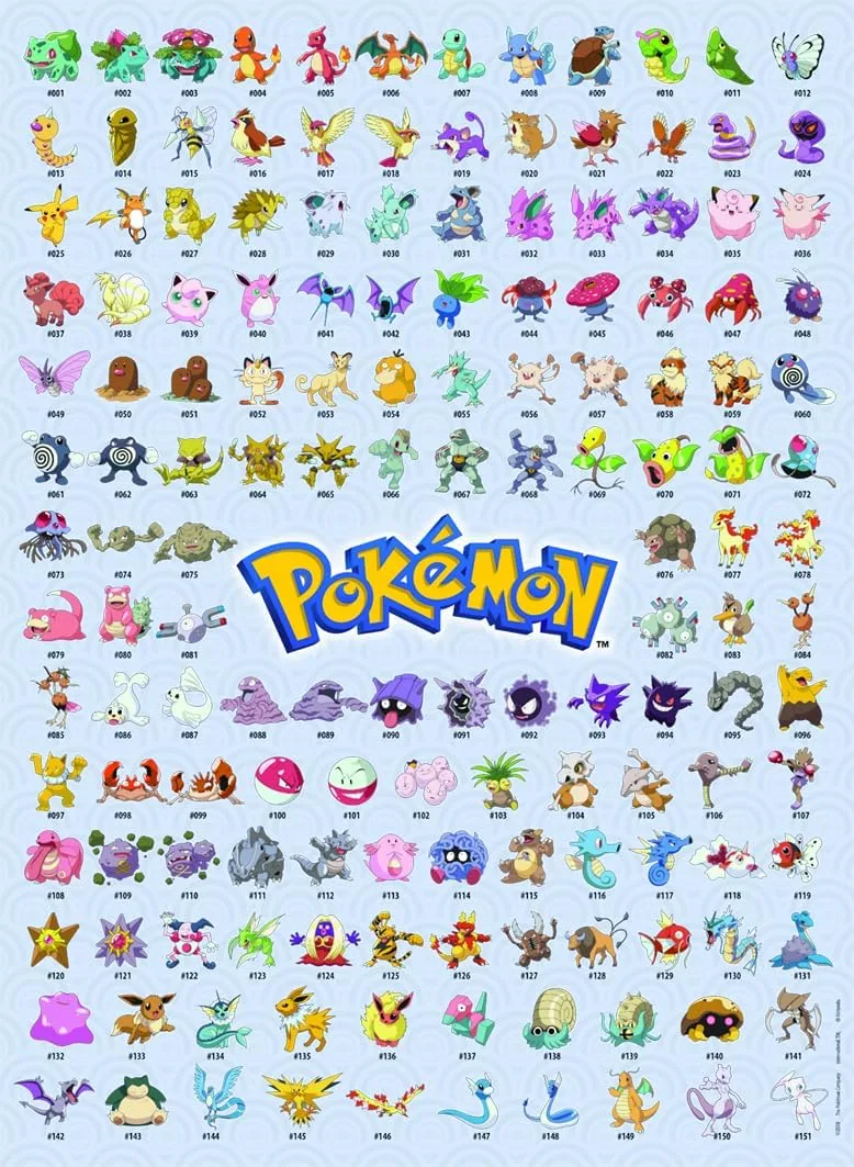 Ravensburger ▫️ Puzzle de 500 peças Pokémon, Puzzle para adultos 49 x 36 cm