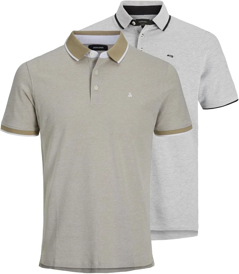 JACK & JONES ▫️ Jjepaulos Polo SS 2pk MP Noos Jjepaulos Polo SS 2Pk MP Noos Homem (Conjunto de 2)