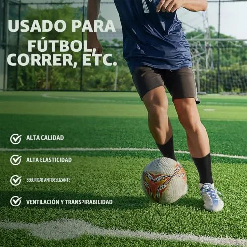 AVABEST ▫️ Meias de futebol para homem, 2 pares, 35-39, 39-46, 46-50, Meias de futebol, meias desportivas antiderrapantes 4