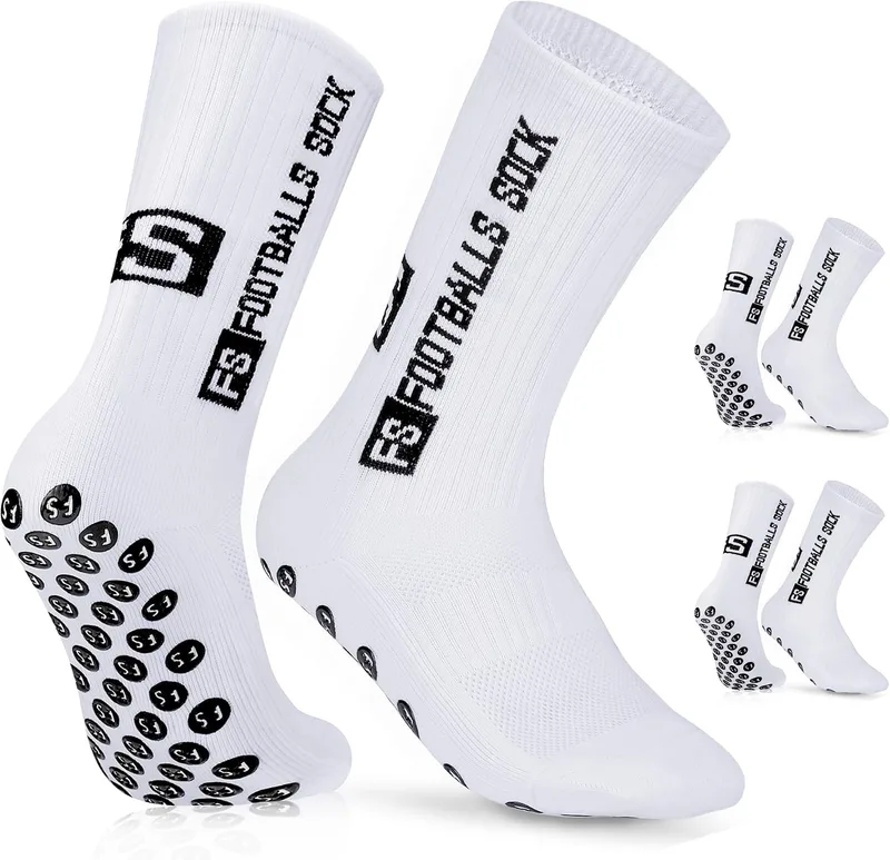 AVABEST ▫️ Meias de futebol para homem, 2 pares, 35-39, 39-46, 46-50, Meias de futebol, meias desportivas antiderrapantes