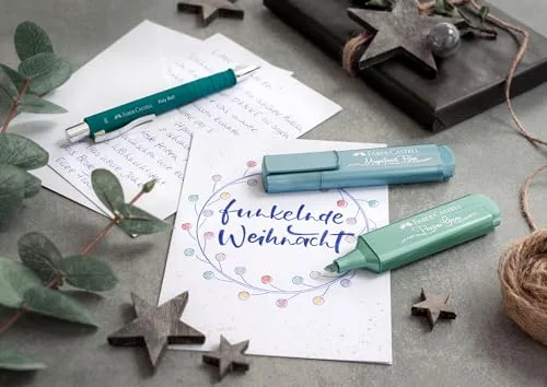 Faber-Castell ▫️ Conjunto de marcadores metalizados, 6 marcadores 3