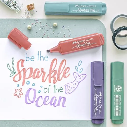 Faber-Castell ▫️ Conjunto de marcadores metalizados, 6 marcadores 4