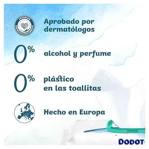 DODOT ▫️ Toalhitas Aqua Pure 1 296 unidades 4
