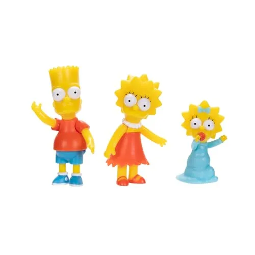 Jakks Pacific ▫️ Conjunto Familiar de Figuras de Ação dos Simpsons à escala de 6,35 cm Inclui o Homer, a Marge, o Bart, a Lisa, a Maggie, o Ajudante do Pai Natal e o Bola de Neve II. 3