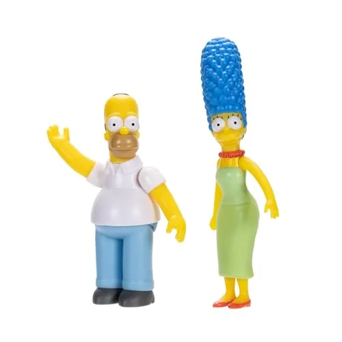 Jakks Pacific ▫️ Conjunto Familiar de Figuras de Ação dos Simpsons à escala de 6,35 cm Inclui o Homer, a Marge, o Bart, a Lisa, a Maggie, o Ajudante do Pai Natal e o Bola de Neve II. 4