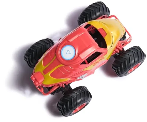 Monster Jam ▫️ Carro Teledirigido Iron Man da Marvel Carro RC 1:24 +4 anos 7