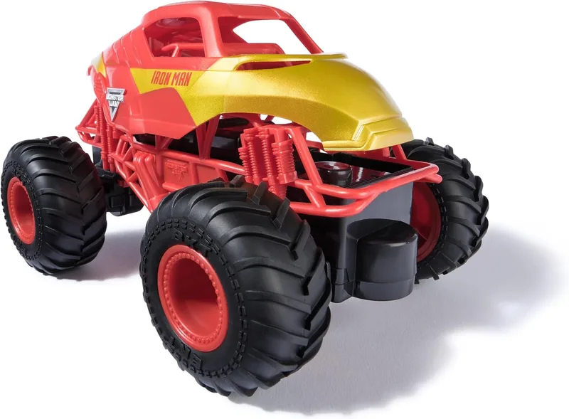 Monster Jam ▫️ Carro Teledirigido Iron Man da Marvel Carro RC 1:24 +4 anos
