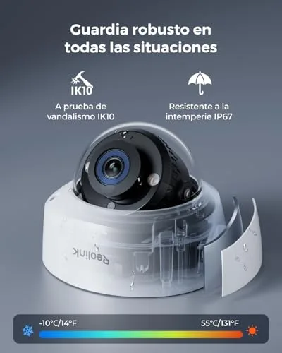 Reolink ▫️ Sistema PoE de 12 MP com 4 câmaras exteriores IK10, modelo RLK8-1200V4 4