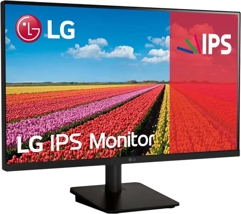 LG ▫️ 25MS500-B - Monitor 24,5", Painel 1920x1080 16:9 FHD IPS 1920x1080, 100 Hz, Preto, Preto, Sem cintilação, Classe D, Modo de leitura, Preto