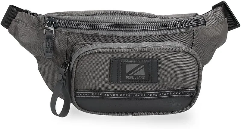 Pepe Jeans ▫️ Stratford Bolsa de cintura cinzenta 30 x 13 x 5 cm Poliéster