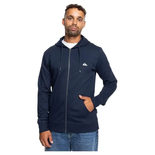Quiksilver ▫️ Camisola com capuz básica com fecho de correr para jovens (conjunto de 1) 3