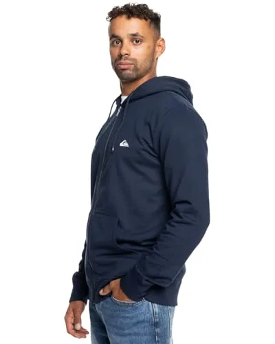 Quiksilver ▫️ Camisola com capuz básica com fecho de correr para jovens (conjunto de 1) 5