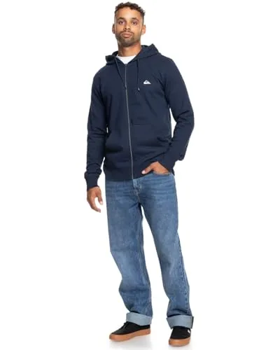 Quiksilver ▫️ Camisola com capuz básica com fecho de correr para jovens (conjunto de 1) 7