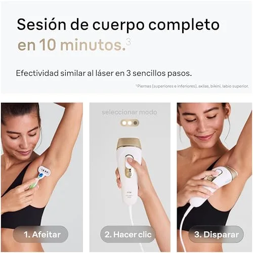 Braun ▫️ Depiladora a luz pulsada Silk-expert Pro 5, PL5140, Branca/Dourada 4
