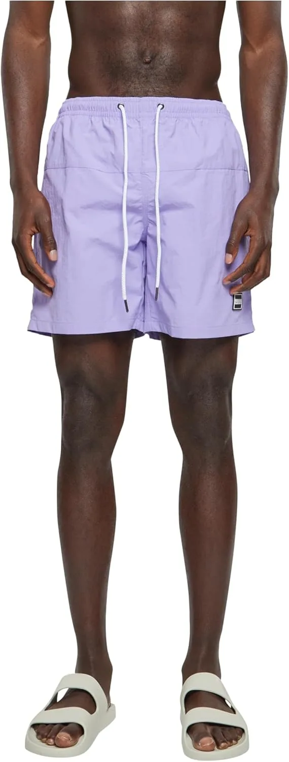 Urban Classics ▫️ Calções de Banho para Homem Block Swim Shorts, Calções de Banho para Homem, Secagem Rápida, Disponíveis em Várias Variações de Cor, Tamanhos XS-5XL