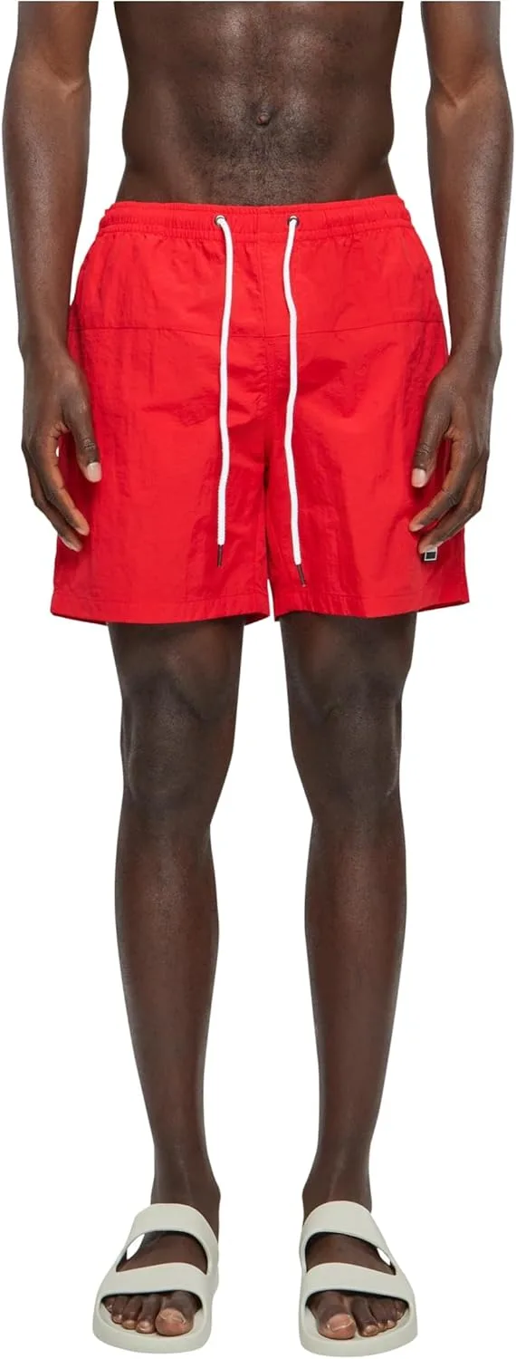 Urban Classics ▫️ Calções de banho Block Calções de banho para homem Fato de banho preto