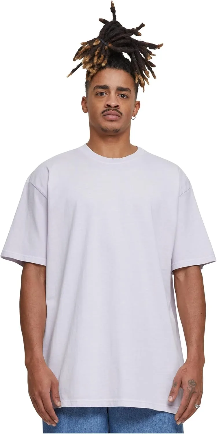 Build Your Brand ▫️ By189 – T-shirt masculina oversize de tecido pesado com acabamento «acid washed»