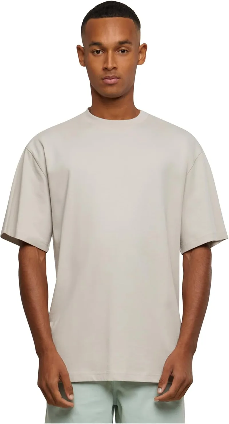 Urban Classics ▫️ T-shirt Tall tee T-Shirt para homem Cinzento claro Largo