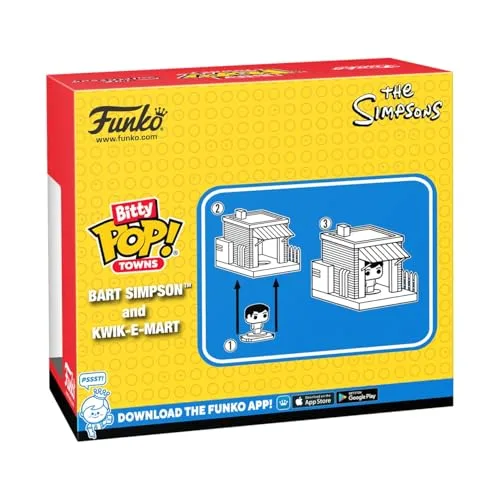Funko ▫️ Bitty Pop! Town: Os Simpsons - Bart Simpson e Kwik-E-Mart 4