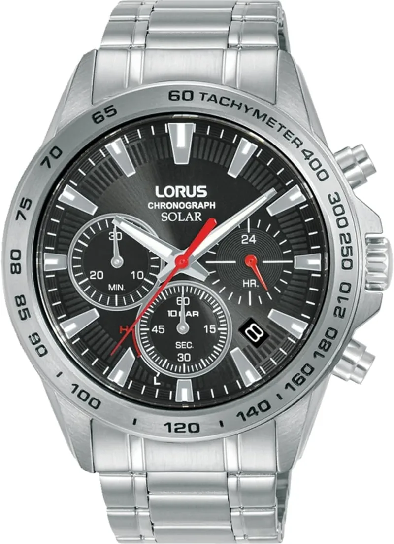 Lorus ▫️ Relógio de Quartzo Analógico para Homem com Bracelete em Aço Inoxidável