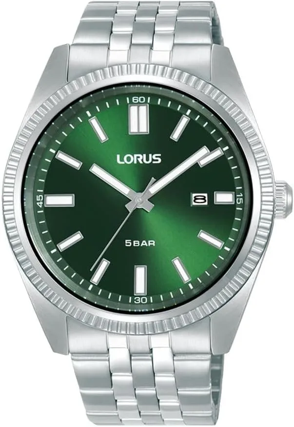 Lorus ▫️ Relógio analógico de quartzo para homem com bracelete em aço inoxidável