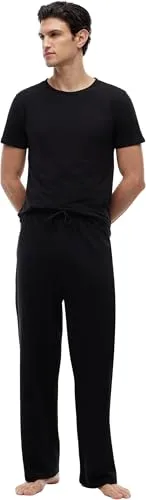 Tommy Hilfiger ▫️ Camisolas de manga curta, conjunto de 3 para homem, elásticas, com gola redonda 5