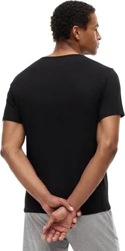 Tommy Hilfiger ▫️ Tommy Jeans Camisolas de manga curta, conjunto de 3 para homem, elásticas, com gola em V 2