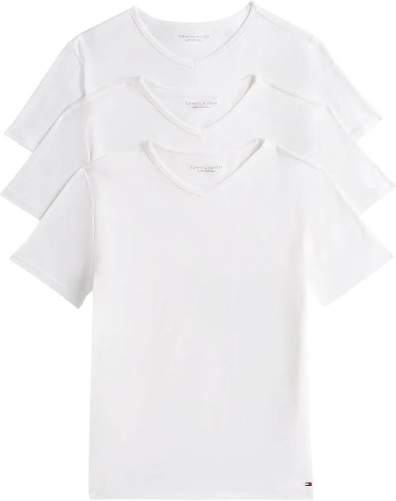Tommy Hilfiger ▫️ Tommy Jeans T-Shirts de manga curta com gola em V para homem 3 unidades