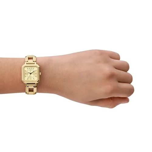 Armani Exchange ▫️ Relógio de senhora movimento de quartzo com três ponteiros e caixa de 27 mm com bracelete em aço inoxidável 2