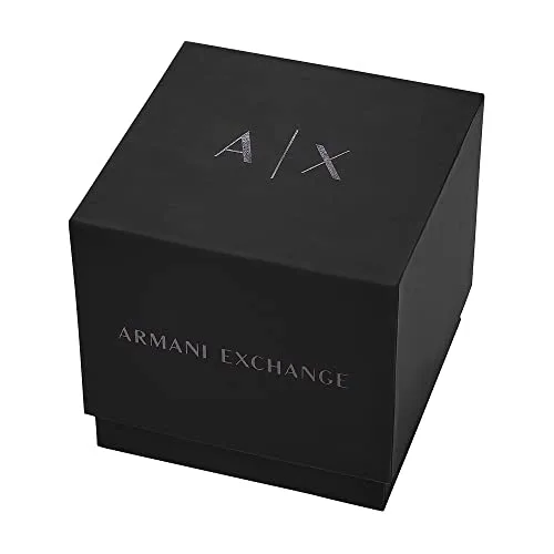 Armani Exchange ▫️ Relógio de senhora movimento de quartzo com três ponteiros e caixa de 27 mm com bracelete em aço inoxidável 6