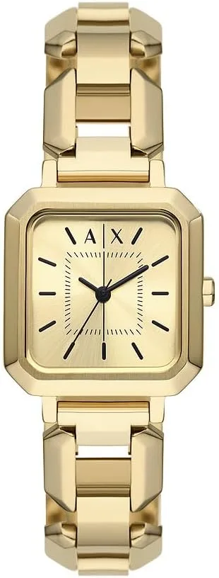 Armani Exchange ▫️ Relógio de senhora movimento de quartzo com três ponteiros e caixa de 27 mm com bracelete em aço inoxidável