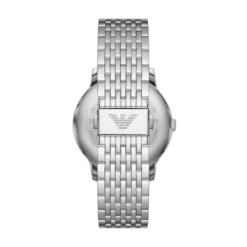 Emporio Armani ▫️ Relógio para homem, movimento de quartzo e caixa de 42 mm com bracelete em aço inoxidável, pele ou silicone 3