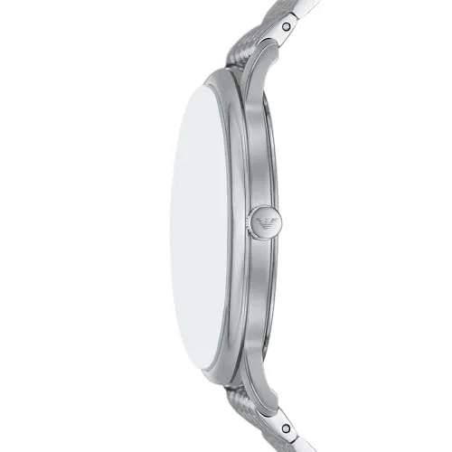 Emporio Armani ▫️ Relógio para homem, movimento de quartzo e caixa de 42 mm com bracelete em aço inoxidável, pele ou silicone 4
