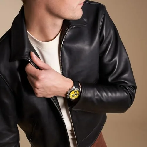 Fossil ▫️ Relógio Sport Tourer para homem, movimento cronógrafo de quartzo com bracelete em aço, pele ou silicone 2
