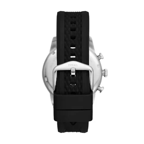 Fossil ▫️ Relógio Sport Tourer para homem, movimento cronógrafo de quartzo com bracelete em aço, pele ou silicone 3