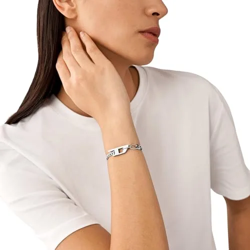 Diesel ▫️ Pulseira em aço com fecho em D para homem 2