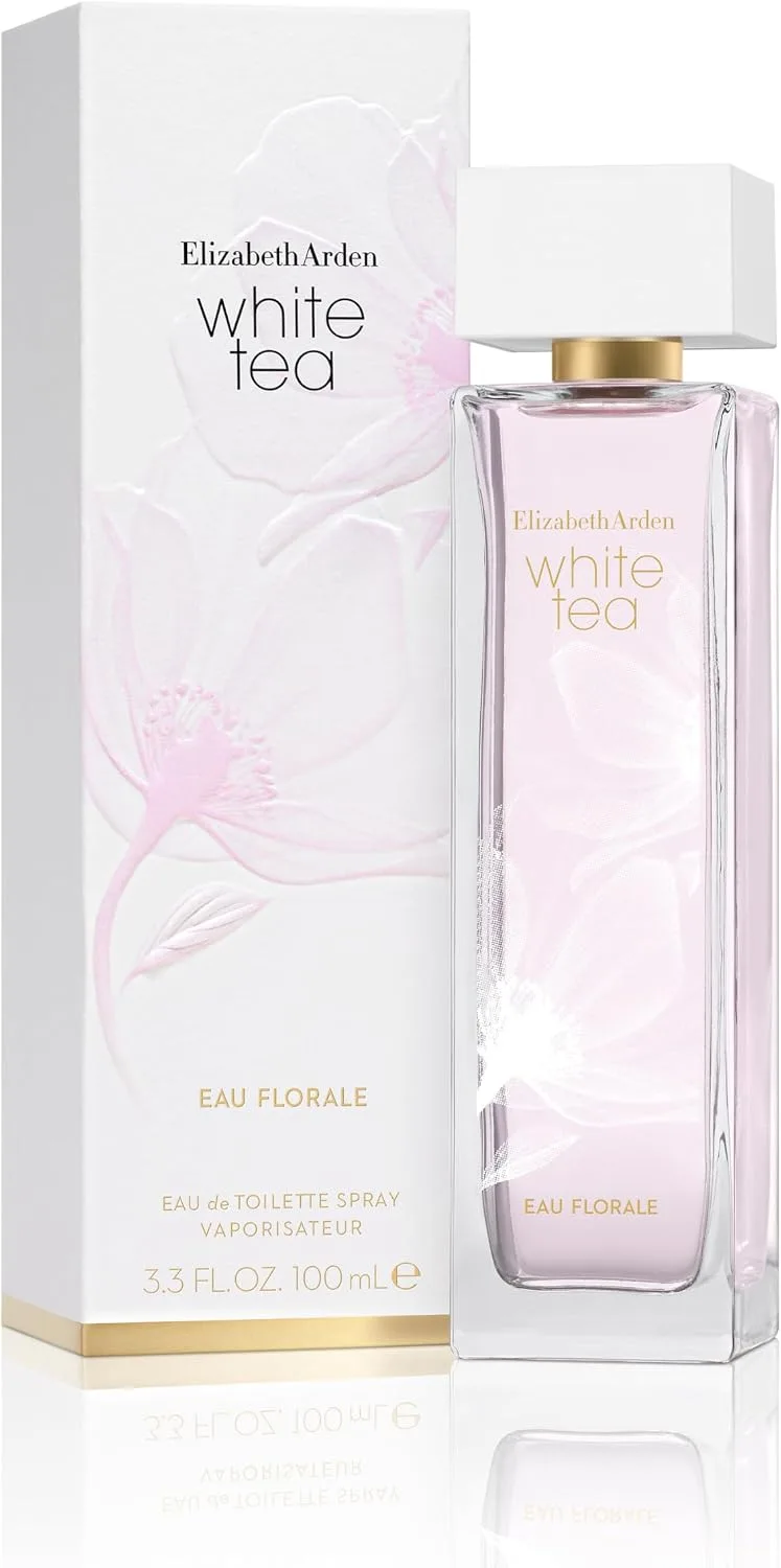 Elizabeth Arden ▫️ White Tea Eau Florale Eau de Toilette, perfume feminino e delicado, com notas florais e ingredientes refinados, perfume para mulheres - 100 ml