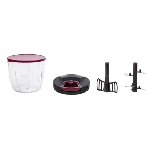 Jata ▫️ HOGAR HMAQ4506 - Picador manual com corda de 900 ml, triturador multifunções de alimentos, picador de legumes, cebola, alho e frutos secos, batedor manual para molhos e emulsões, sem BPA 4